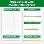 Window Air Conditioner,Side Insulated Foam Panel, Summer/Winter Heat and Draft Insulating,Full Surround Insulation Panels Window Seal with 4 pressure strips 2PIC (WHITE)