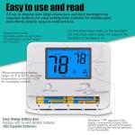 Suuwer Non-Programmable Thermostats for Home 1 Heat/1 Cool Conventional Single-Stage Systems (Blue Backlight)