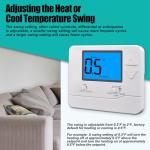 Suuwer Non-Programmable Thermostats for Home 1 Heat/1 Cool Conventional Single-Stage Systems (Blue Backlight)