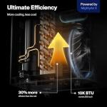 DELLA Smart WiFi Enabled 10000 BTU Portable Air Conditioner Cools Up To 250 Sq. Ft. Work with Alexa,Geo Fencing Cooling, Dehumidifier & Fan Portable AC Unit w/Remote Control & Window Kit