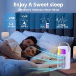 Portable Air Conditioner, 2025 Upgraded 4-IN-1 Ultra-Quiet Design Portable AC Unit with 2 Cool Mist & Speeds1500ml Remote Control Air Conditioner Evaporative for Home,Office,Bedroom, Camping