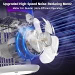 Portable Air Conditioner, 2025 Upgraded 4-IN-1 Ultra-Quiet Design Portable AC Unit with 2 Cool Mist & Speeds1500ml Remote Control Air Conditioner Evaporative for Home,Office,Bedroom, Camping