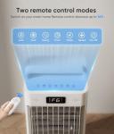 Windowless Portable Air Conditioner with Remote，Evaporative Air Cooler， Swamp Cooler with Water Tank Room Cooling Fan for Home Indoor 12H Timer No Hose Needed