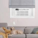 Whirlpool WHAW242CW 24,000 BTU Air Conditioner with Dehumidifier, 230V, Window AC for Extra Large 1500 Sq. Ft, Bedroom, Living Room, or Apartment, with Remote, 3 Speeds, and 24H Timer, Bright White