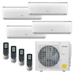 Gree 30,000 BTU Multi21+ Quad-Zone Wall Mount Mini Split Air Conditioner Heat Pump 208/230V SEER 21 (9-9-9-12)