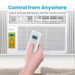 Senville 10,000 BTU Window Air Conditioner, Cools Up to 450 Sq. Ft., Easy to Use, Washable Filter