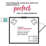 Frigidaire GHWQ103WC1 Inverter Quiet Temp Room Air Conditioner, 10,000 BTU with Wi-Fi Connected, Works with Alexa, Energy Star Certified, Easy-to-Clean Washable Filter, in White