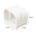 3" W 4.2Ft L Line Set Cover Kit for Mini Split Air Conditioners Decorative PVC Slim Line Cover for Central AC & Heat Pumps Systems Tubing Cover