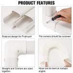 OSMOFUZE 3" W 20Ft L Mini Split Line Set Cover Kit, Air Conditioner Decorative PVC Line Cover Kit for Mini Split AC and Heat Pumps