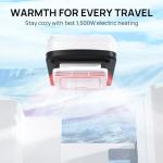 TURBRO RV Air Conditioner, 15,000 BTU Cooling with 1,500W Electric Heating, Non-ducted Rooftop Unit with Lift Handles, Ceiling Assembly with Atmosphere Lamp, 115V AC, Remote and WiFi-Controlled, White