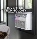 Profile AHTR14AC GE Inverter 14,000, WiFi Enabled, Ultra Quiet, Efficient for Large Rooms, Easy Installation with Included Kit, 14K AC Unit, Energy Star, White Window Air Conditioner, 13500 BTU