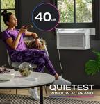 Profile PHNT10CC Clearview Air Conditioner 10,300, Inverter Technology, Ultra Quiet, Medium Rooms up to 450 Sq. FT, Full Window View with Easy Installation, Energy-Efficient Cooling, 10300 BTU, White