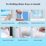 5M (196") Mobile Air Conditioner Window Seal for Casement Windows, Window Vent Kit, Easy Installation, Fit for Portable Air Conditioner, Dryer(White)