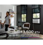 Profile AHTR14AC GE Inverter 14,000, WiFi Enabled, Ultra Quiet, Efficient for Large Rooms, Easy Installation with Included Kit, 14K AC Unit, Energy Star, White Window Air Conditioner, 13500 BTU
