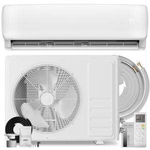 MEPTY 12000BTU Mini Split AC/Heating System, 19 SEER2 Energy Efficient Mini Split Air Conditioner, Ductless Inverter AC Unit with Pre-Charged Condenser, Cools Up to 750sq.ft, Compatible 110V/120V