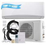 TACOOL 12000 BTU Mini Split Air Conditioner/Heater with Heat Pump 22 SEER2 230V Split AC Unit, Max Coverage Area Up to 750 Sq. Ft, Remote Control, Multiple Modes White