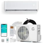GarveeHome Mini Split Air Conditioner Heat Pump, 9000 BTU Mini Split AC 24 SEER2 Cools Up to 450 Sq.Ft, Wifi-Enabled Ductless Inverter AC Unit with Copper Line Set, 208/230V