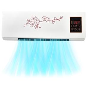 Hltzyzbl Cold And Hot Air Air Conditioner 2 In 1 Wall Mounted Mobile Air Electric Fan Air Conditioner For Bedroom Mini Split AC/Heating System, Portable, Ductless, With Remote, For Home Office