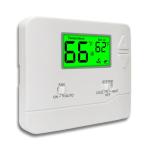 NonProgrammable Thermostat for House, Digital Energy-Saving Thermostat,Single-Stage Systems, 1 Heat/1 Cool, Easy DIY Install, Green Backlight