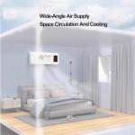 Hltzyzbl Cold And Hot Air Air Conditioner 2 In 1 Wall Mounted Mobile Air Electric Fan Air Conditioner For Bedroom Mini Split AC/Heating System, Portable, Ductless, With Remote, For Home Office