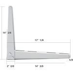 Maotong Mini Split Wall Mounting Bracket for Air Conditioner Heat Pump System Unit 7000-15000 BTU, Heavy Duty Foldable Support Bracket for for Ductless Mini Split, HVAC, Compressor