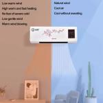 Hltzyzbl Cold And Hot Air Air Conditioner 2 In 1 Wall Mounted Mobile Air Electric Fan Air Conditioner For Bedroom Mini Split AC/Heating System, Portable, Ductless, With Remote, For Home Office