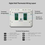 NonProgrammable Thermostat for House, Digital Energy-Saving Thermostat,Single-Stage Systems, 1 Heat/1 Cool, Easy DIY Install, Green Backlight