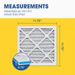 Aerostar 12x12x1 MERV 8 - 4 Count - High Efficiency Pleated HVAC, Furnace & Air Conditioner Filters - Removes Dust, Lint, Mold & Allergy-Causing Pollen