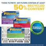 Filtrete 20x25x4 AC Furnace Air Filter, MPR 1550, MERV 12, Fits Lennox & Honeywell, Allergen, Electrostatic Air Cleaning Filter, 2-Pack (actual size 19.88 x 24.63 x 4.31)