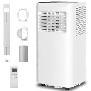 3-in-1 Portable Air Conditioners,10000BTU Portable AC Units Cools 450 Sq.Ft. with 24H Timer Remote Control,Easy Install Kit for Bedroom, Office, Dorm