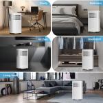 3-in-1 Portable Air Conditioners，10000BTU Portable AC Units Cools 450 Sq.Ft. with 24H Timer Remote Control，Easy Install Kit for Bedroom, Office, Dorm