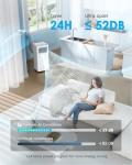 EUHOMY 8000 Btu Portable Air Conditioners, 3 in 1 Portable AC with Cool, Dry, Fan Modes, Quiet Air Conditioners with 24H Timer & Sleep Modes, with Remote, for Bedroom, Apartments up to 350 Sq.Ft