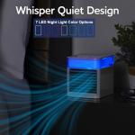 Arctic Air Pure Chill Deluxe Evaporative Air Cooler - Powerful, Quiet, Lightweight And Portable Space Cooler With Hydro-Chill Technology For Bedroom, Office, Living Room & More