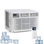 8000 BTU Window Air Conditioner with WiFi, Ideal for Bedrooms & Small Rooms, 115V, White - Remote Control, App Control, 3 Fan Speeds, Quiet Operation