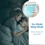 8000 BTU Window Air Conditioner with WiFi, Ideal for Bedrooms & Small Rooms, 115V, White - Remote Control, App Control, 3 Fan Speeds, Quiet Operation