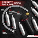 Gallo Drain Gun – AC Drain Line Cleaner Tool With Flexible Hose Pipe For HVAC Clogs - Includes 6 co2 Air Conditioner Drain Cleaner Cartridges