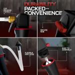 Gallo Drain Gun – AC Drain Line Cleaner Tool With Flexible Hose Pipe For HVAC Clogs - Includes 6 co2 Air Conditioner Drain Cleaner Cartridges