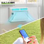 Magshion 6000 BTU Window Air Conditioner, WiFi-Enabled AC with Remote & App Control, Cools up to 250 Sq. Ft., Quiet Operation, 3 Cooling Modes, Washable Filter, Easy Install Window Unit