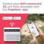 Frigidaire 12,000 BTU Smart Window Air Conditioner with Wi-Fi, Cools Up to 550 Sq. Ft., Remote Control, Quiet Operation, Eco Mode, 3 Fan Speeds, White