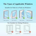 400CM(157") Window Seal Kit, Casement AC Window Vent Seal Kit, 100% Sealing Effect Waterproof Window Seal Kit, Easy Installation, Fit for Single & Dual Hose Portable Air Conditioner, Tumbler Dryer