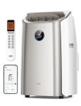 Dreo Portable Air Conditioners, 12,000 BTU AC Unit for Bedroom with Drainage-free Cooling, 46dB Quiet, APP/Voice/Remote, 24h Timer with Fan & Dehumidifier, Smart Standing AC for Room Indoors, AC515S
