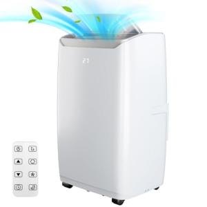 Quiet 12000 BTU Air Conditioner Portable for Room up to 550 Sq.Ft, 3-in-1 Floor Standing AC with Dehumidifier & Fan Mode, Sleep Mode, 24H Timer & Easy Window Installation Kit