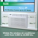 Window Air Conditioner Side Insulated Panel, WinterSummer Winter Heat and Draft Insulating,Insulation Foam Material,Equipped with 4 edge banding strips EVA2P (WHITE)