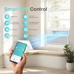 PhiloDeco Energy Star Window Air Conditioner, 10000 BTU Window Air Conditioner with Wifi 440 sq ft. Inverter Ac, Remote Control, Ultra Quiet & Easy Installation, ECO/24 Timer/Auto Restart