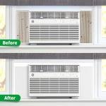 Window Air Conditioner Side Insulated Panel, WinterSummer Winter Heat and Draft Insulating,Insulation Foam Material,Equipped with 4 edge banding strips EVA2P (WHITE)