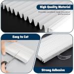 Pearwow Adjustable Window Air Conditioner Side Panels with Frame Set,Extra Wide Window AC Side Panels for 5000 to 14000 Btu AC Units,Window Air Conditioner Side Panel Frame Kits,2 Pack