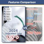 Loviga 400CM(157") Portable AC Window Seal, Casement Window Vent Kit Seal Kit for Portable Air Conditioner Dryer, 100% Sealing Waterproof Easy to Install for Crank Out/Awning/Skylights Window