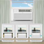 PhiloDeco Energy Star Window Air Conditioner, 10000 BTU Window Air Conditioner with Wifi 440 sq ft. Inverter Ac, Remote Control, Ultra Quiet & Easy Installation, ECO/24 Timer/Auto Restart