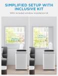 Midea 14,000 BTU ASHRAE (10,000 BTU SACC) Portable Air Conditioner, Cools up to 450 Sq.Ft., with Dehumidifier&Fan mode&Heat, Control with Remote, Amazon Alexa&Google Assistant, Easy-to-use and Install