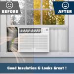 Pearwow Adjustable Window Air Conditioner Side Panels with Frame Set,Extra Wide Window AC Side Panels for 5000 to 14000 Btu AC Units,Window Air Conditioner Side Panel Frame Kits,2 Pack